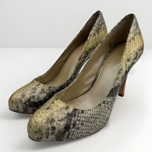 Saks Fifth Avenue Womens shoes GRAY multi 'REPTILE'‎ size 10